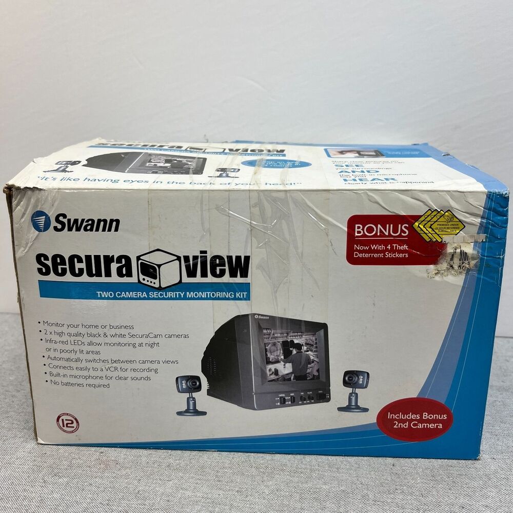 Swann Secura View 2 Camera Security Monitoring Kit Home Office